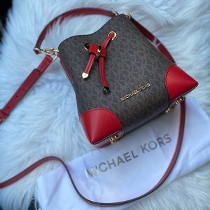 Authentic Michael Korrs Mini Bucket Crossbody Bag